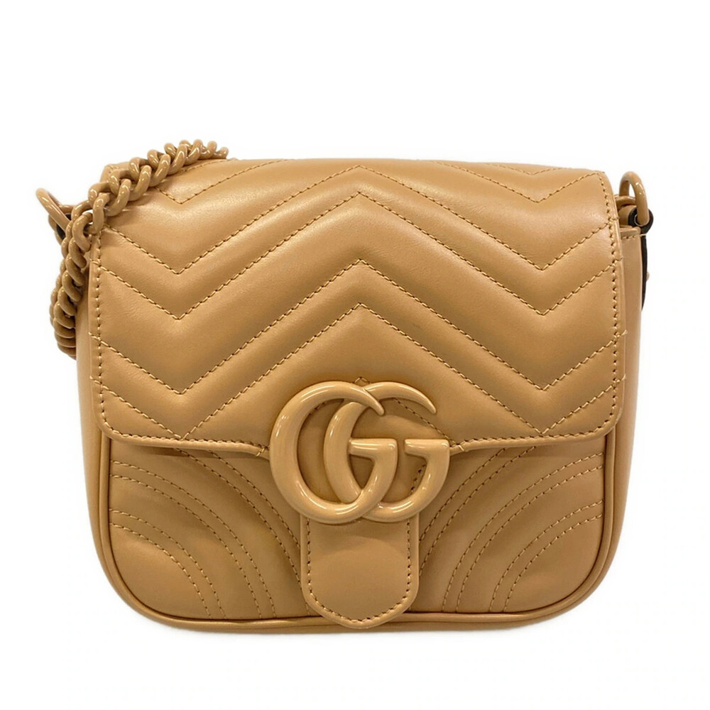 Gucci Gg Marmont Light Brown Leather #326066G15B